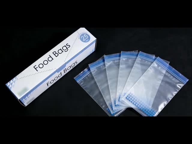 PE Food Grade Biodegradable Double Zip Lock Custom Printed Large Plastic Ziplock For Fruits and VegetablesStorage Waterproof