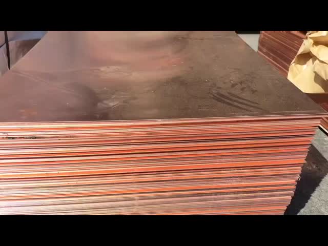 99.95% Pure Copper Plated Sheet Metal 0.5mm-40mm ASTM C11000 C12700 JIS C1100