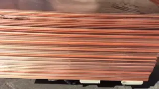 99.95% Pure Copper Plated Sheet Metal 0.5mm-40mm ASTM C11000 C12700 JIS C1100