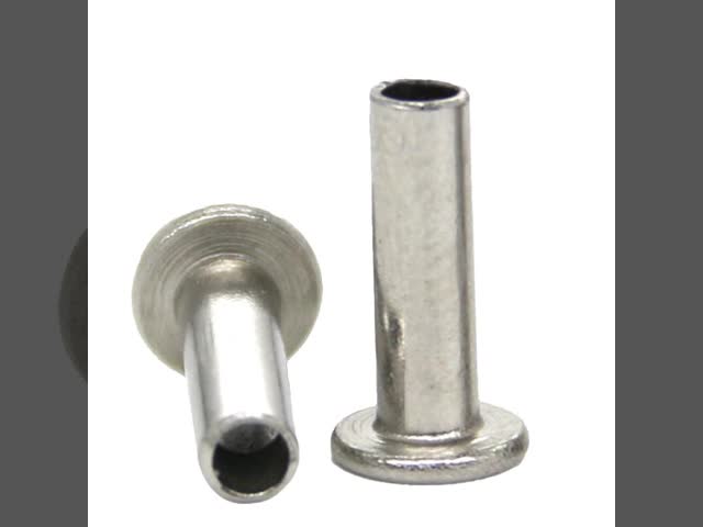 304 stainless steel flat head semi-hollow rivet wholesale round head female nail tubular hollow female nail hollow willow nail.