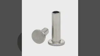304 stainless steel flat head semi-hollow rivet wholesale round head female nail tubular hollow female nail hollow willow nail.