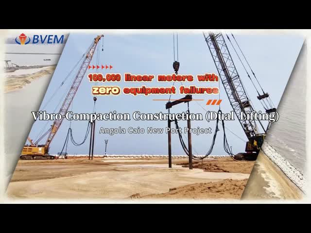 100KW Sand Vibroflot Heavy Machinery Stone Column Soil Improvement
