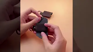 Personalized Photo Keyring Foldable Sublimation Leather Keychain Photo Album with Three Printable Aluminum Sheet