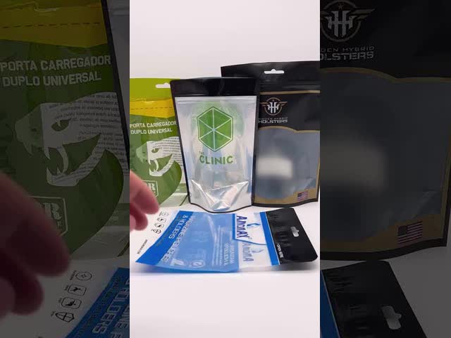 Gravure Printing Custom Full Dimensional Digital Charging Cables Aluminum Foil Laminated Mylar Bag Window Speakers Packaging