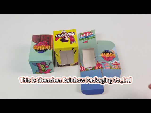 Customized Portable Gift Paper Box With Transparent Windows Party Gift Box Candy Cookie Donuts Box Paper Boxes With Handle