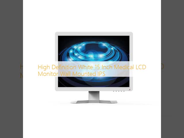 High Definition White 15 Inch Medical LCD Monitor Wall Mounted IPS