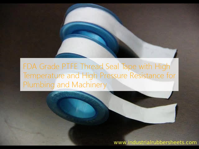 FDA Grade PTFE Thread Seal Tape with High Pressure Resistance 150-200kg/cm2 and Temperature Range -190°C to +370°C