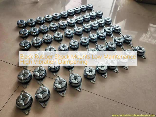 Black Rubber Shock Mounts Low Maintenance High Vibration Dampening