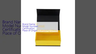 UV Printing Rigid Cardboard Foldable Magnetic Gift Box with Recycled Materials and Magnetic Closure