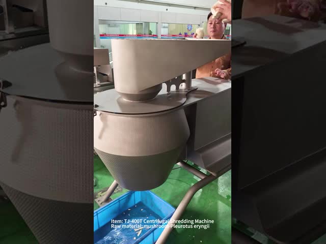 High-Capacity Centrifugal Mushroom Shredder 3000kg/H With A Full Range Of Interchangeable Cutting Heads