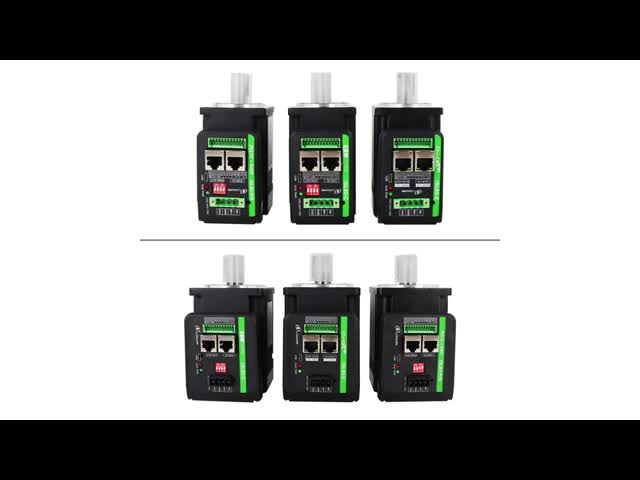 Lichuan Integrated Servo Motors Driver L-shaped 200W 0.637N.m DC24/48V 6.0/10/12/15A 3000RPM IP65