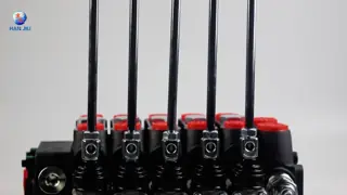Hand Control Valve DCV100,hydraulic Directional Control Valve 26.5 GPM, 5Spools manual control