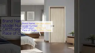 Custom Surface Treatment WPC Interior Door with Durable Hollow Composite Frame and Soundproof Design for Residential and Commercial Use
