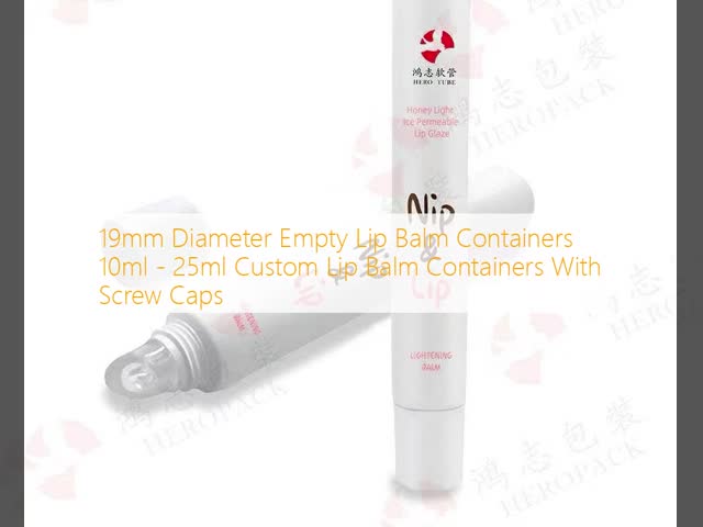 19mm Diameter Empty Lip Balm Containers 10ml - 25ml Custom Lip Balm Containers With Screw Caps