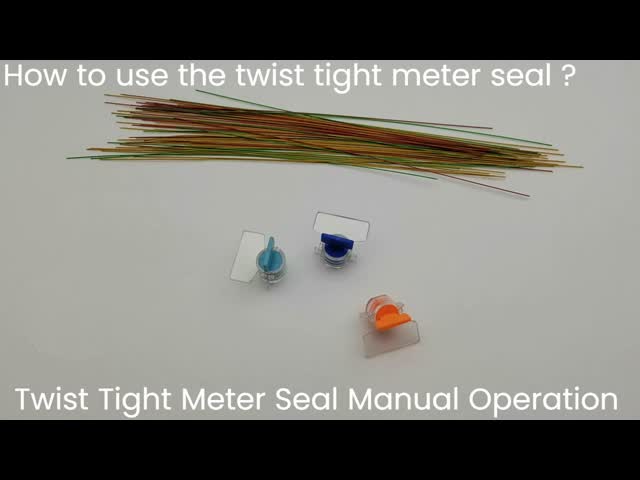 2.22 / 2.13 g / pc Average Weight Tamper Proof Plastic Water Meter Security Twist Seal