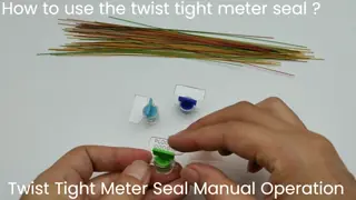 2.22 / 2.13 g / pc Average Weight Tamper Proof Plastic Water Meter Security Twist Seal