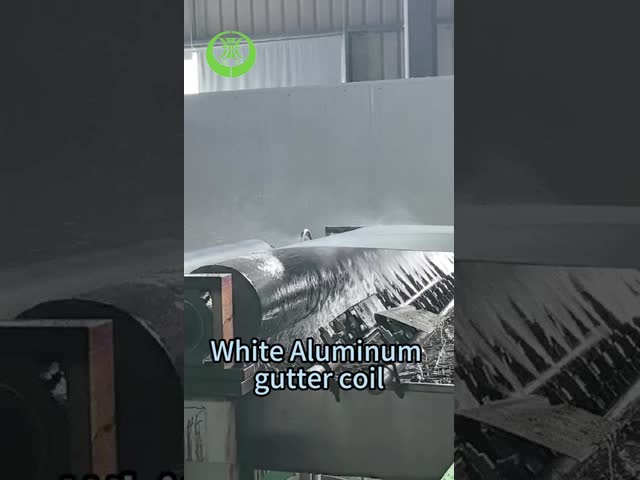 PE White Pre Painted Aluminum Coil 11 7/8'' .027'' for production Gutters