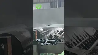 PE White Pre Painted Aluminum Coil 11 7/8'' .027'' for production Gutters