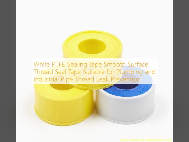 White PTFE Sealing Tape Smooth Surface Thread Seal Tape Suitable for Plumbing and Industrial Pipe Thread Leak Prevention