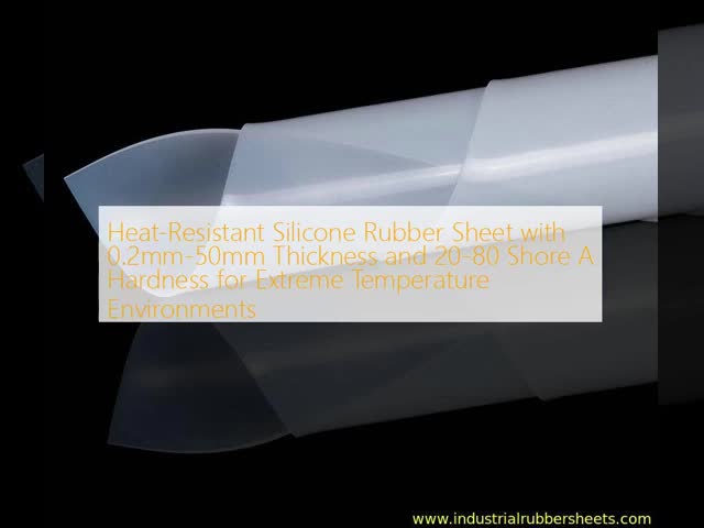 Heat-Resistant Silicone Rubber Sheet for Extreme Temperature Environments with UL94-V0 Flammability