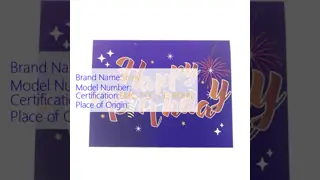 Carte de vœux en 3D pliée avec enveloppe Design unique pop-up Parfait pour les événements d‘entreprise Invitations et occasions spéciales