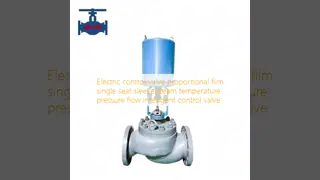 Electric Control Valve with Proportional Film and Single Seat Sleeve for Steam Temperature Pressure Flow with 18 Months Warranty