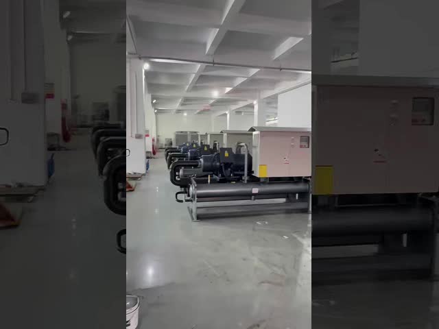 60 HP Water Cooled Screw Type Chiller Offering High Reliability and Cooling Performance for Manufacturing and Commercial Facilities