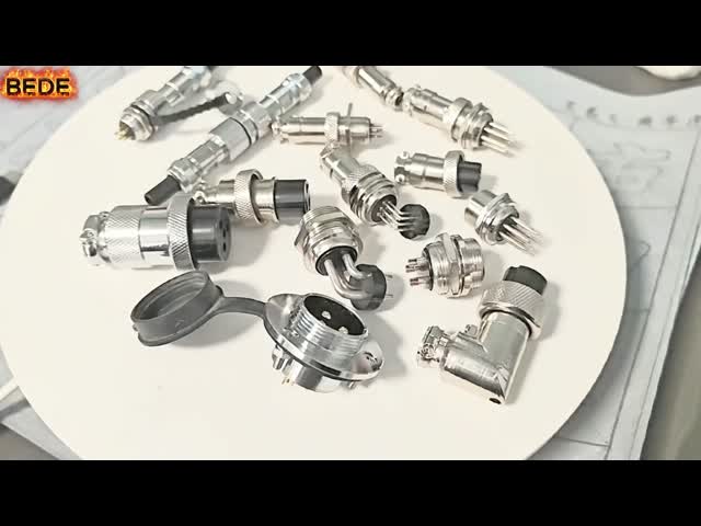 PCB Welding Model Gx12 Aviation Connector 2~7 Pin Panel Mount Connector 3A 200V