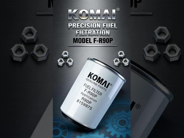 KOMAI Excavator Fuel Filter Cup Bowl Glass With Sensor Heater for R90P Fuel Filter