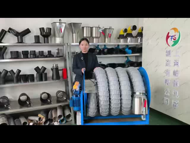 Semi-Automatic Heavy Duty Hose Reel with High Temperature Resistance and Fan for Vehicle Exhaust Extraction