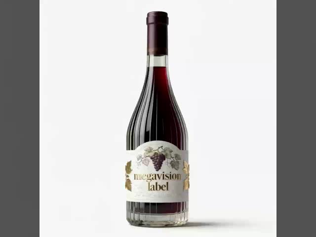 Customized Wine Labels Hot Stamping Printing Waterproof Packaging Labels