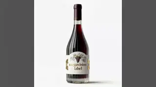 Customized Wine Labels Hot Stamping Printing Waterproof Packaging Labels