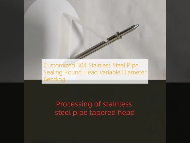 Customized 304 Stainless Steel Pipe Sealing Round Head Variable Diameter Bending