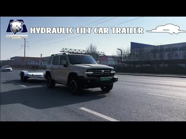 Dual Axis Hydraulic Lifting Heavy Duty Car Trailer With Lightweight High Strength Alloy And Wireless Remote Control