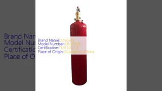 Steel FM200 Cylinder 120L Capacity High Pressure Container for Clean Agent Fire Suppression Systems with Customizable Models