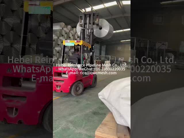 Hot Dipped 280M Offshore Pipeline Counterweight Spot Welded Wire Mesh For Oil And Gas