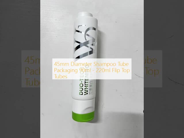 45mm Diameter Shampoo Tube Packaging 90ml - 220ml Flip Top Tubes