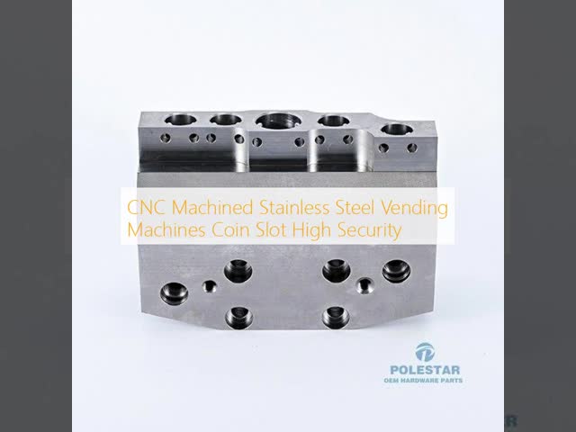 CNC Machined Stainless Steel Vending Machines Coin Slot High Security
