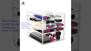 Customimzed Logo Acrylic Storage Box , Virgin PMMA Acrylic Makeup Organizer Box