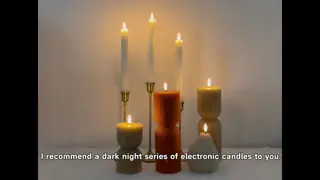 4 5 6 7 8 9 Inch Battery Operated Pillar Candles Black Flickering Flameless Wax Pillar Candles