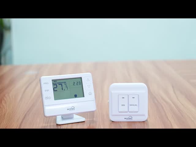 7 Day Programming Boiler Room Thermostat Offering Display Temperature Range 0 To 40°C and Adjustable Temperature Range 5 To 35°C for Heating Management