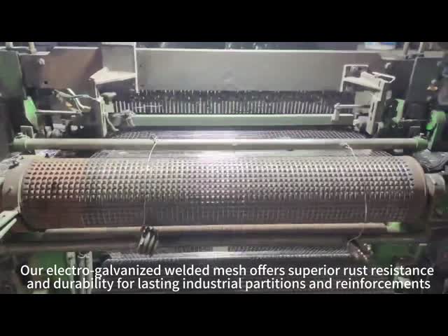 Electro-Galvanized Steel Wire Welded Mesh For Industrial Partition & Reinforcement