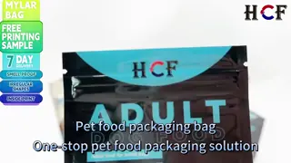 Zipper Top Sealing Plastic Bag Matte HD Digital Printing Sandblasted Smell Proof Packaging for Dogfood Pet Snacks 1 2KG