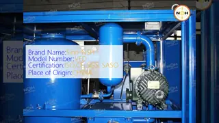 110KV Transformer Insulation Oil Purifier With Double Stage Vacuum Pump System