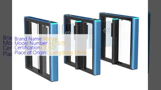 Free Passage When Power-off Swing Barrier Turnstile with Temperature