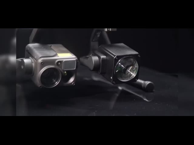 PST60 Drone-Mounted 3-Axis Gimbal Searchlight with 60W High-Power LED, 6000Lm Brightness, and 14° Beam Angle for Long-Distance Night Lighting