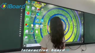 Smart Whiteboard interattivo a pannello piatto con 16.7M colori condivisione wireless e 50000 ore di durata del pannello