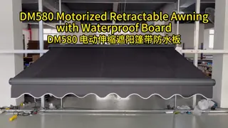 Customized Outdoor Sun Shade Aluminum Awning Half Cassette Canopy Retractable Arm Awning