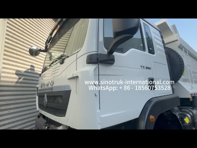SINOTRUK HOWO TX Model 380HP LHD Tipper Dump Truck 6X4 Utype Container White