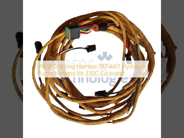 Wiring Harness 197-4411 Hydraulic Pump Harness for 330C Excavator